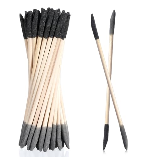 Sanding Pen, 50 Pcs Sanding Sticks for Wood, Tight Spaces, Precise Reach (5.3 Inch)