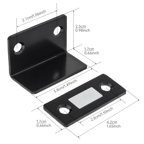 Cabinet Magnetic Catch L-Shaped 8 Pack Ultra Thin Drawer Magnet Closures
