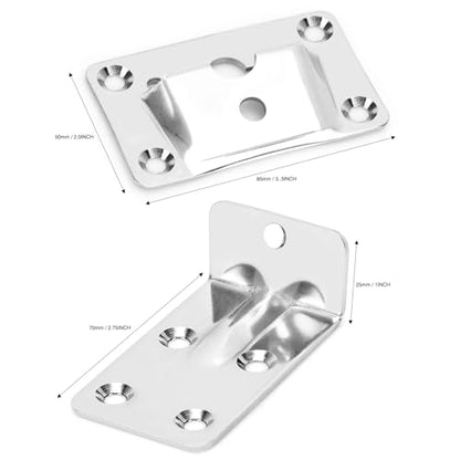 2 Sets Stainless Steel Removable Table Bracket, Strong Sturdy Support Rod