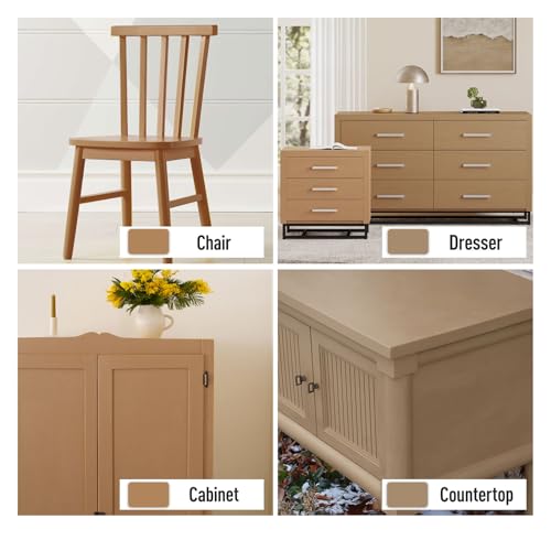 DWIL Acrylic Wood Paint for Furniture - Semi-Gloss Paint for Wood Surface Renovation, Non-Toxic & Odorless, Eco-Friendly & Healthy (32oz, Matte Walnut Shell Brown) - color: Matte Walnut Shell Brown
