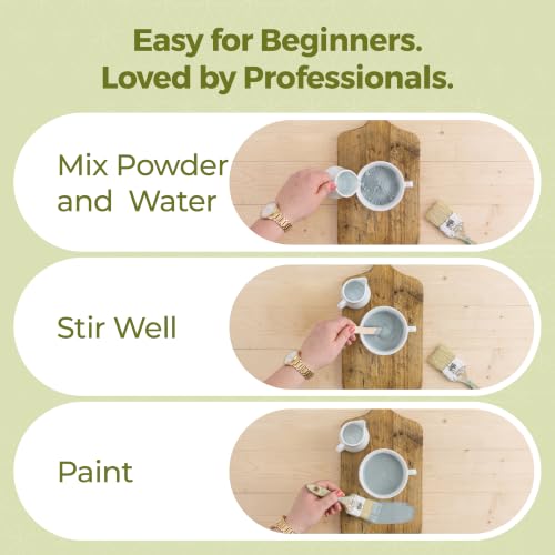 Miss Mustard Seed's Milk Paint for Furniture, Cabinets & Wood, Bergere, Sample - color: Bergere, size: 1 Ounce (Pack of 1)