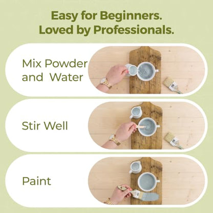 Miss Mustard Seed's Milk Paint for Furniture, Cabinets & Wood, Bergere, Sample - color: Bergere, size: 1 Ounce (Pack of 1)