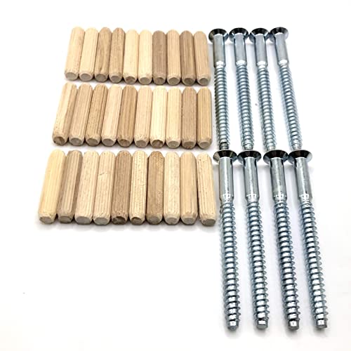 ReplacementScrews Hardware Kit Compatible with IKEA EXPEDIT 2x4 Shelf Unit