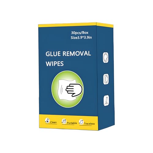 Adhesive Remover, Clean Up Wipes - 30 Count - Safely Removes Adhesive Residue, Rapidly Removes Labels, Car Stickers, Crayon, Tree Sap, Chewing Gum, Masking Tape, Marker pen, Glue and Decals - color: blue