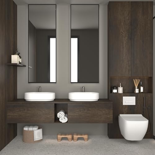 Dark Wood Contact Paper for Countertops Peel and Stick Wallpaper - size: 16" x 78"