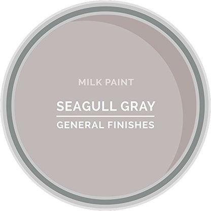 General Finishes Water Based Milk Paint, 1 Pint, Seagull Gray - color: Seagull Gray, size: 16 Fl Oz (Pack of 1)