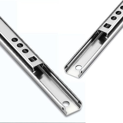 15.7 Inch Drawer Slides Runners Metal Ball Bearing Drawer Runner Draw for Replacement Two Way Drawing Slide Track Rail 17mm Wide x 400mm Length 1 Pair (0.7" Wide) - size: 15.7" * 0.7" (400*17mm)