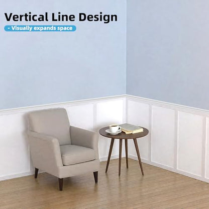 Art3d MDF Premade Paintable Board and Batten Wainscoting Kit, 189 x 54 in - size: 189 x 54 Inch