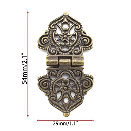 Antique Mini Folding Hinges Retro Bronze