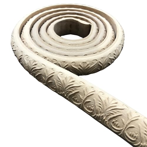 WoodUBend Trim WUB0020IE 208x3.3cm Heat Bendable & Flexible Wood Trims - DIY Craft, Furniture & Home Decor - Easy to Apply & Paint - Versatile, Reusable & Durable - size: 208x3.3cm