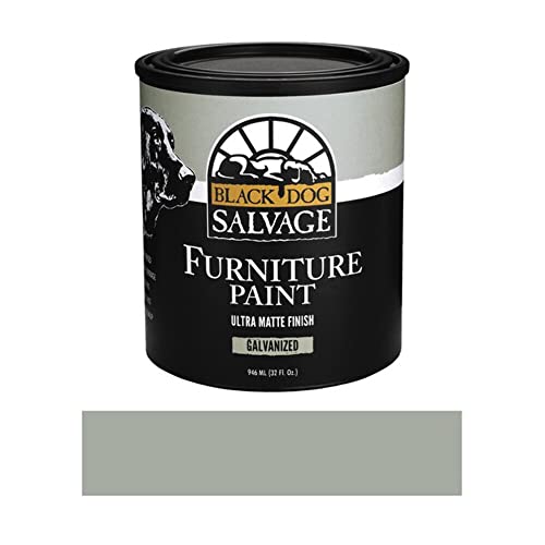 Black Dog Salvage Furniture Paint"Galvanized" Gray Quart