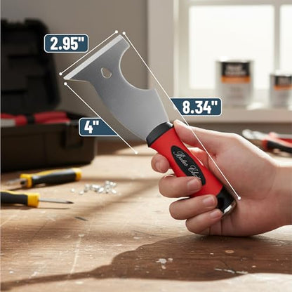 Bates- Paint Scraper, 8 in 1, Painters Tool, Paint Scraper Tool with Metal Hammer End