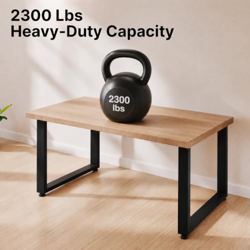 31"W×28"H Heavy Duty Metal Table Legs for Dining Tables, Rectangle, 2 Pack - size: 28"×31.5" Rectangle