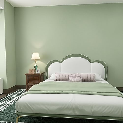 Sage Green Wallpaper Stick and Peel Green Contact Paper Removable Wallpaper - color: Sage Green, size: 17.7" x 393.7"