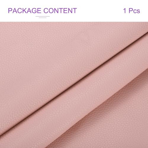DMiotech 1 Pack 14 Inch x 53 Inch Faux Leather Sheet Furniture Cover Soft Grain Light Pink PU Leather Roll for Handmade DIY Craft Projects - color: Light Pink