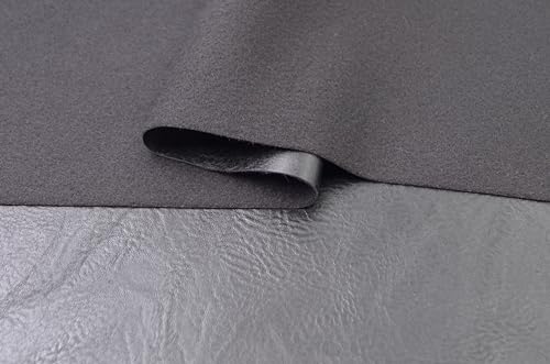 3 Yards 54" x 108" Distressed Bark Texture Soft Faux Leather Fabric Black Fake Leather Fabric Upholstery Vinyl for Sofa Chairs Car Seats Crafts - color: Black (Bark Texture Soft), size: 3yard (54''x108'')