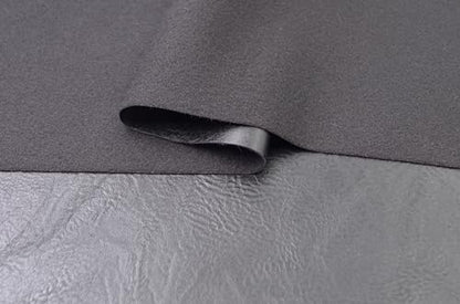 5 Yards 54" x 180" Distressed Bark Texture Soft Faux Leather Fabric Black Fake Leather Fabric Upholstery Vinyl for Sofa Chairs Car Seats Crafts - color: Black (Bark Texture Soft), size: 5yard (54''x180'')
