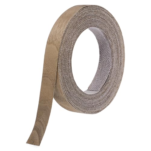 uxcell 0.75" x26 ft Wood Grain Repair Tape, Pre-Glued Iron on, Black Walnut - color: Black Walnut, size: 0.75" x 26 ft