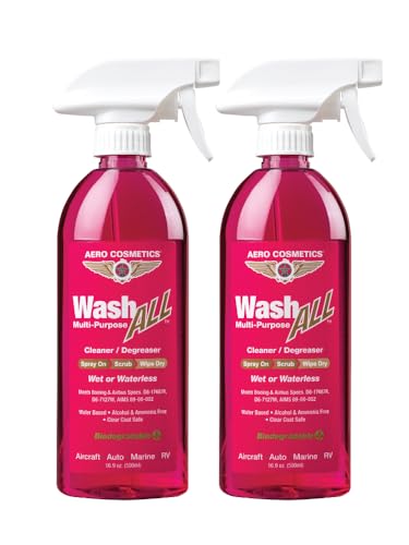 Aero Cosmetics Wash ALL Heavy-Duty Degreaser Cleaner, Engine Grease RV Car - size: 16 Fl Oz (Pack of 2)
