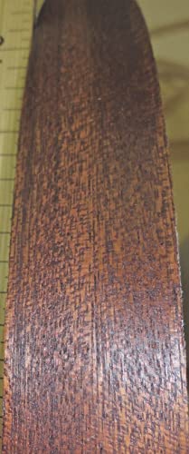 Sapele Ribbon Mahogany Wood Veneer edgebanding 7/8" x 120" with Iron on Adhesive
