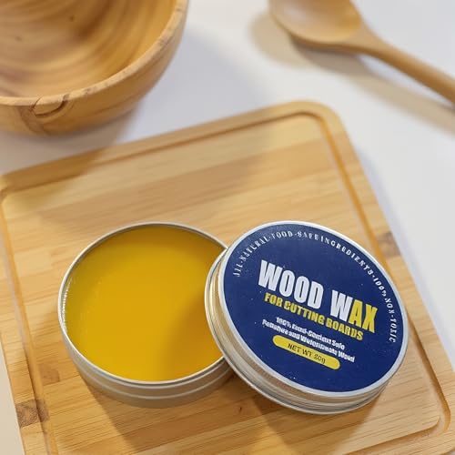 Natural Wood Wax -Wood Cutting Board Conditioner, 2.82 oz