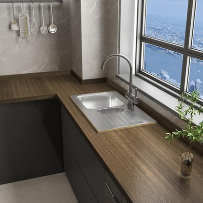 JSEVEM Walnut Wood Contact Paper Brown Peel and Stick Wallpaper Waterproof Removable Vinyl Warp Self-Adhesive Wall Paper for Countertops Bedrooms Kitchen Furniture 31"×354" - color: Brown, size: 31" x 354"