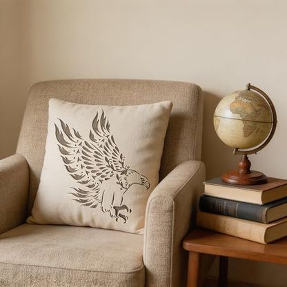 TIAMECH A4 Reusable Bird Eagle Stencil for Painting - style: Eagle