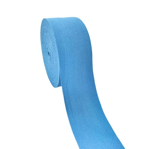 Turquoise 2''Cotton Herringbone Twill Tape 15Yds Binding Trim - color: Turquoise