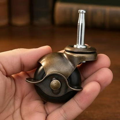 2" Ball Caster Wheels with Brake,5/16" x 1-1/2" Stem - style: Ball caster 2.0 inch with Brake