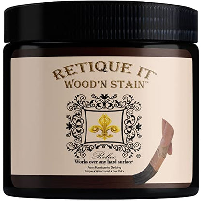 Retique It Wood'n Stain - Gel Stain with Liquid Wood (16 oz (Quart), Red Mahogany) - color: 93 Red Mahogany, size: 16 oz (Pint)