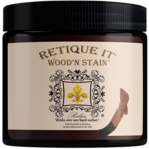 Retique It Wood'n Stain - Gel Stain with Liquid Wood (16 oz (Quart), Red Mahogany) - color: 93 Red Mahogany, size: 16 oz (Pint)