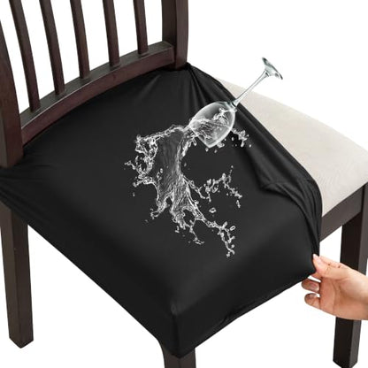 FUANGUI Dining Chair Covers Set of 2, Kitchen Chair Seat Covers - color: 02