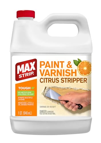 Max Strip Citrus Paint Stripper Gel, Safe Wood & Metal Stripper, 1 Qt - size: 32 Fl Oz (Pack Of 1)