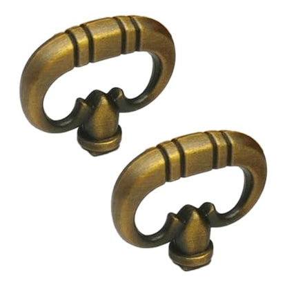 2-Pack Antique Bronze Drawer Knob Ring - color: Bronze2