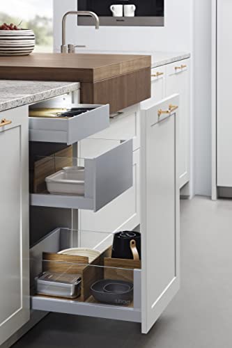 Goo-Ki 6 Pack 2 1/2" Center to Center Warm Champagne Bronze Modern Cabinet Pulls Solid Contemporary Home Improvement Hardware Brushed Drawer Pulls Zinc Alloy Kitchen Handles - color: Warm Champagne Bronze, size: 2 1/2'' Center to Center