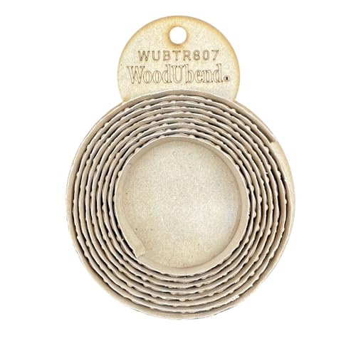 WoodUBend Trim TR807 215x1.6cm Heat Bendable & Flexible Wood Trims - DIY Craft, Furniture & Home Decor - Easy to Apply & Paint - Versatile, Reusable & Durable - size: TR807