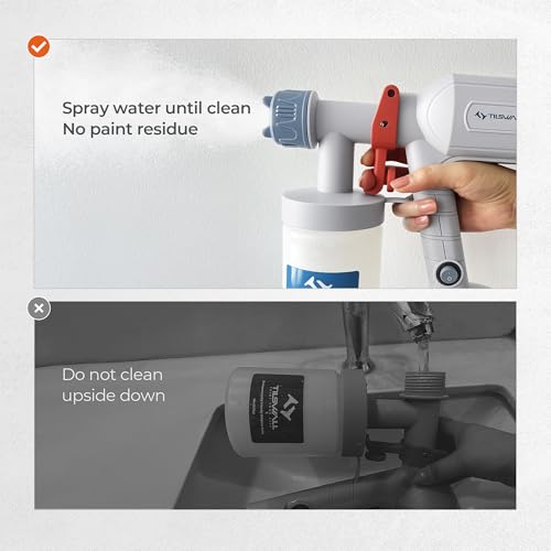 Tilswall Paint Sprayer Dreamer400 Ultra-Light Spray Gun for Painting White - color: White