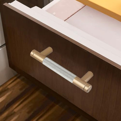 12 Pack 3 Inch 76 mm Bronze and Nickel Barrel Cabinet Pulls Cupboard Aluminum Handles Drawer Pull Cabinet Handles - color: Bronze and Nickel, size: 3 Inch