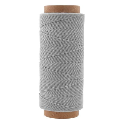 Mandala Crafts 200M 0.45mm Gray Round Waxed Thread for Leather Sewing - color: Gray, size: Round 0.45mm 219 Yards 200M