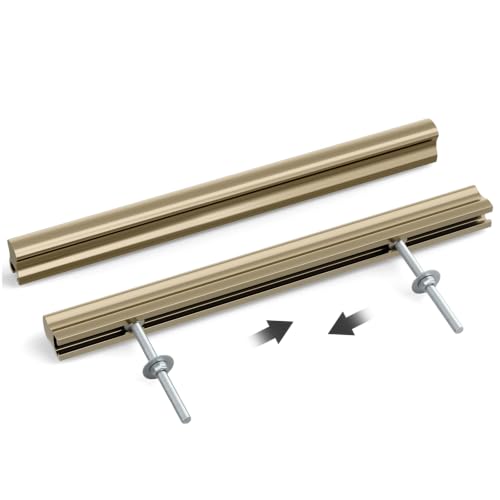 Peaha 10 Pack Adjustable Champagne Bronze Pulls Overall Length 8-13/16" - color: Champagne Bronze, size: 2"-8.8"(50mm-224mm)