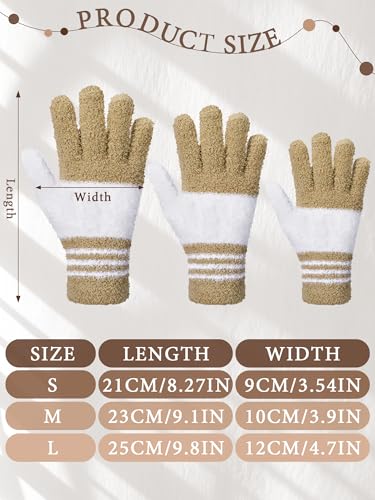 Patelai 3 Pairs Microfiber Dusting Gloves for Plants Leaf, Medium - color: Dark Blue, Gray, Khaki, White, size: Medium