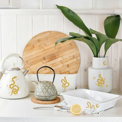 Peacoblue Golden Snake Rub On Transfers for Furniture Craft 6"x12" - style: Golden Snake