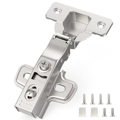 Chibery 30 Pack Full Overlay Cabinet Hinges, Soft Close, Frameless, 105° - size: Full Overlay