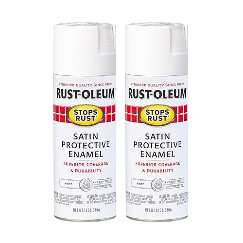 Rust-Oleum Stops Rust Spray Paint, Satin White