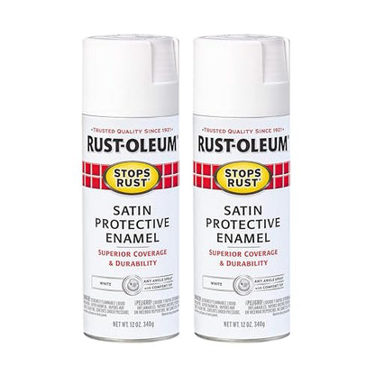 Rust-Oleum Stops Rust Spray Paint, Satin White