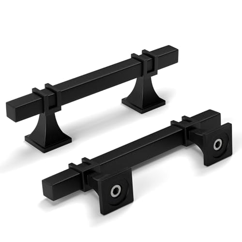 homdiy Black Cabinet Pulls 3 Inch Matte Black Cabinet Pulls 24 Pack - color: Black, size: 3 Inch(76mm) Hole Centers