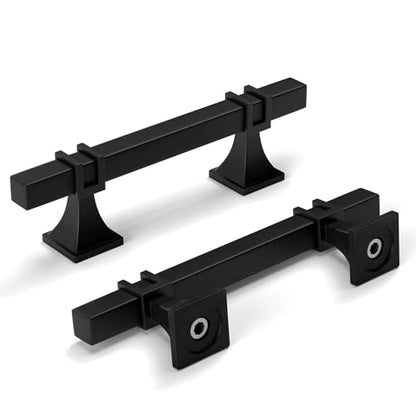 homdiy Black Cabinet Pulls 3 Inch Matte Black Cabinet Pulls 24 Pack - color: Black, size: 3 Inch(76mm) Hole Centers