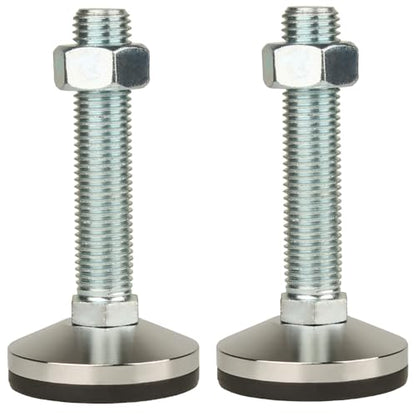 Heavy Duty Leveling Screw Leg,Leg Leveler 3.94" Dia Base,Adjustable Leveling feet M30 Thread, 5500 Lb Capacity,Capacity for Workbench, Machine, Cabinet (D100xM30x150,2 Pcs,Black) - size: D100xM30x150,2 Pcs