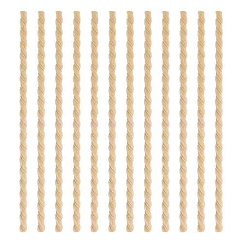 12pcs Decorative Wood Trim, 15.74in Wall Beaded Molding Strips Trim Unfinished 3D Line Bobbin Scalloped Moulding Appliques for DIY Edge Home Decor Wall Cabinet Shelf Window Door Furniture (Style 2) - style: Style 2