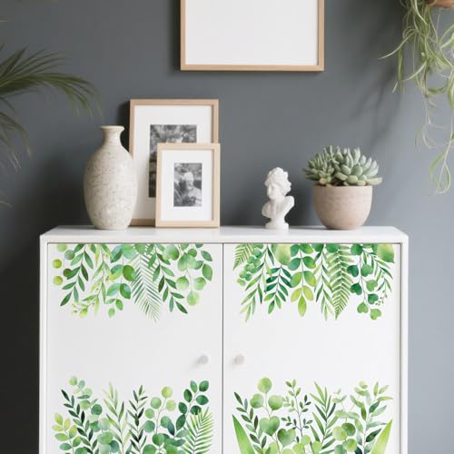 Peacoblue Leaves Piles Rub On Transfers for Furniture Craft 6"x12" - style: Leaves Piles
